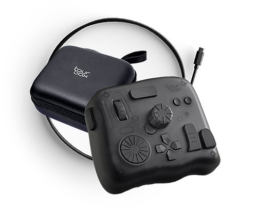 TourBox Elite SP Set (Translucent controller + Special USB cable + Special carrying case)