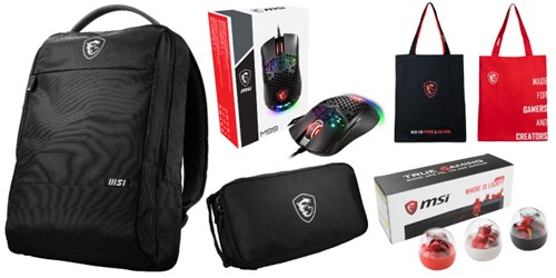 MSI Lucky Set A (Gaming mouse M99 + Modern Bag + Eco tote bag + Pouch + Lucky figurine)