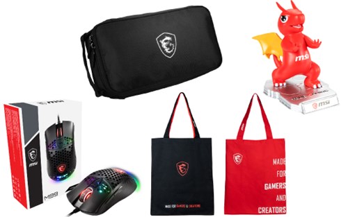 MSI Lucky Set B (Gaming mouse M99 + Eco tote bag + Pouch + Smartphone stand)