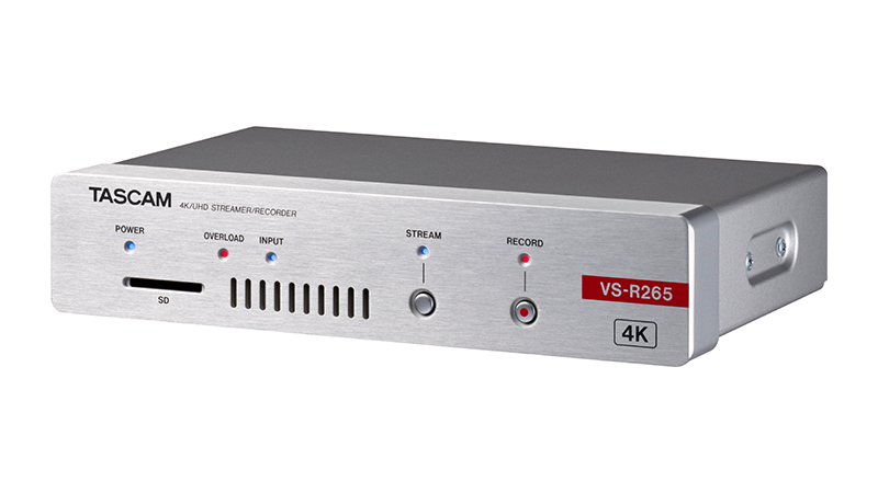 4K対応ライブ配信用ハードウェア・エンコーダー/デコーダー「TASCAM VS-R265」